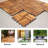 12" x 12" Wood Interlocking Deck Tile in Brown