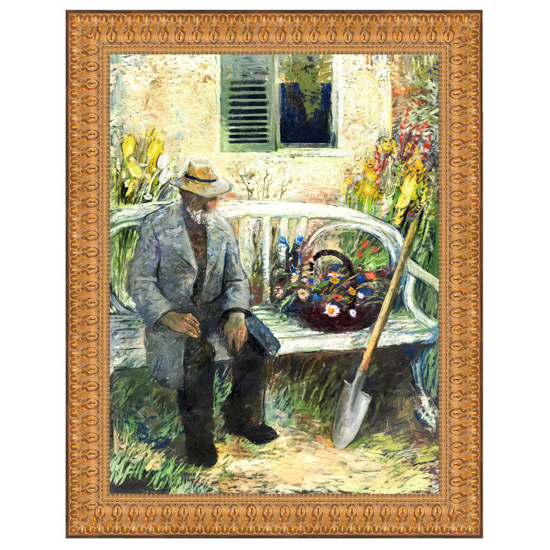 The Old Gardener, 1940, reproduction d'art sur toile, 23.5" H x 19.5" W