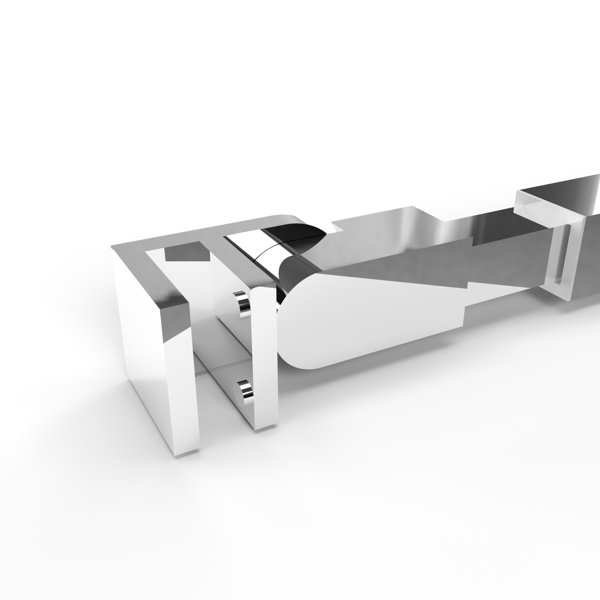 Supporto Per Vetro Doccia Senza Cornice 90cm | Acciaio Inox | Per Spessori 6-10mm - Foto 8