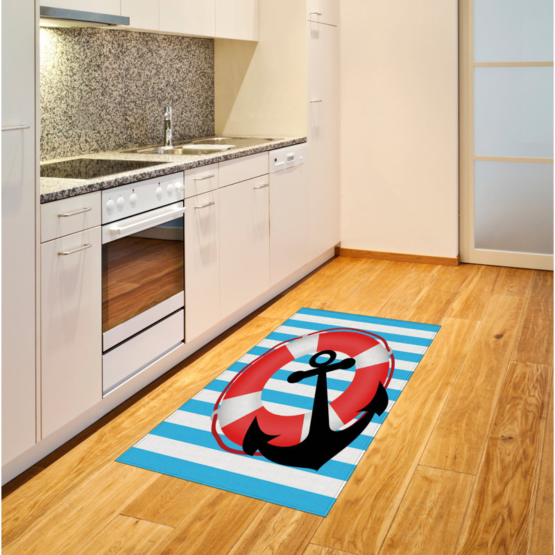Anchor High Density Long Fiber Poly Threads Decorative Area Rug Carpet, Rectangle 4' x 5'8"