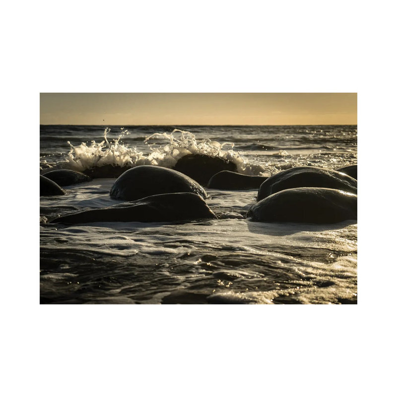Bowling Ball Beach by Heather Roberson - Wrapped Canvas Print, 20.32 cm H x 30.48 cm W
