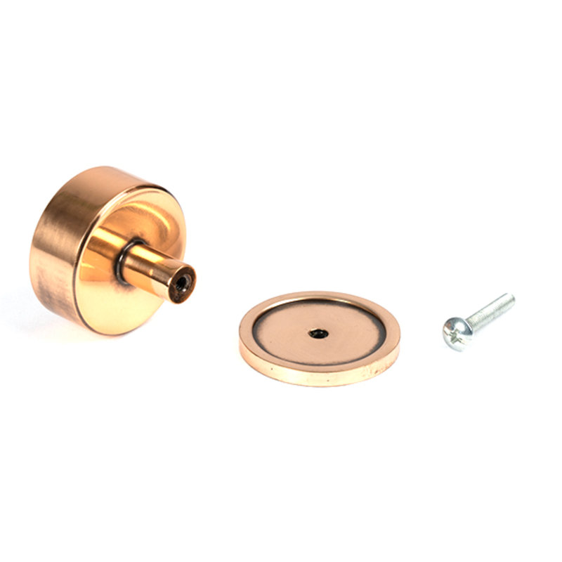Round Knob, 4 cm, Polished Bronze