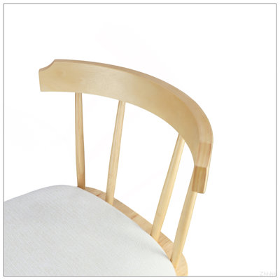 Ensemble de 4 tabourets de comptoir rembourrés en bois Olivia
