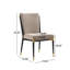 Chaise rembourrée sans accoudoirs moderne en fer Blondell-1651206050