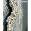 Triptyque sur toile texturé 3D en relief représentant une plage au bord de la mer