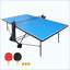 Ensemble de table de ping-pong pliable et portable pour jeux d'intérieur avec filet, 2 raquettes de tennis de table et 3 balles