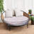Decorative Indoor Outdoor Waterproof Round Cushion Cover, Patio UV Resistant Seat Cushion Cover-340570957