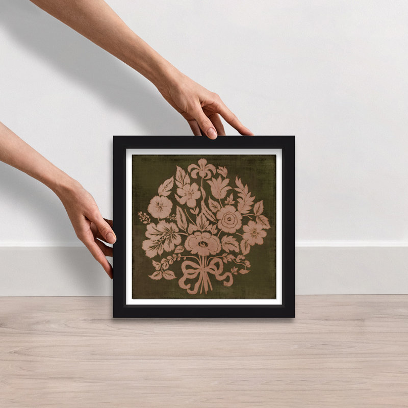 Tradition Shadowbox Floral & Botanical Print by Oliver Gal, Black Frame, 12 x 12, 31.5"H x 31.5"W, Black Shadowbox