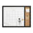 Thomas Martha Stewart Magnetic Dry Erase Monthly Calendar and Cork Board Combo with Included Marker, Magnets-89798291