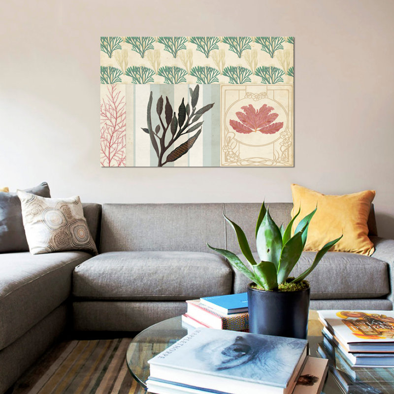 «Coastal Patternbook III», reproduction d'impression sur toile tendue, H 12 po x l 18 po x P 1,5 po, Toile tendue