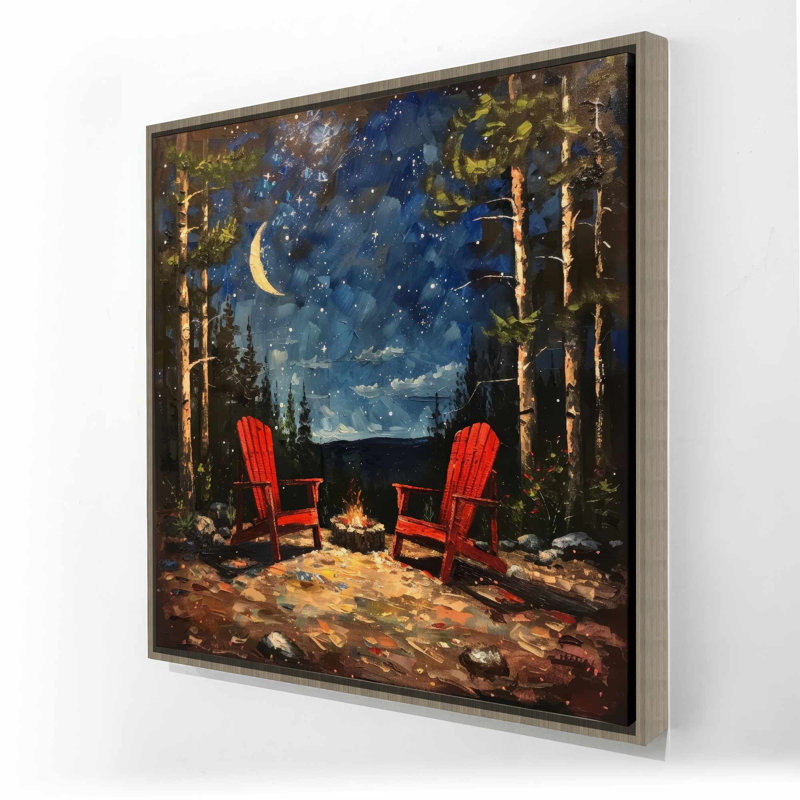 Repose - Orange Framed Canvas Art for Home Decor