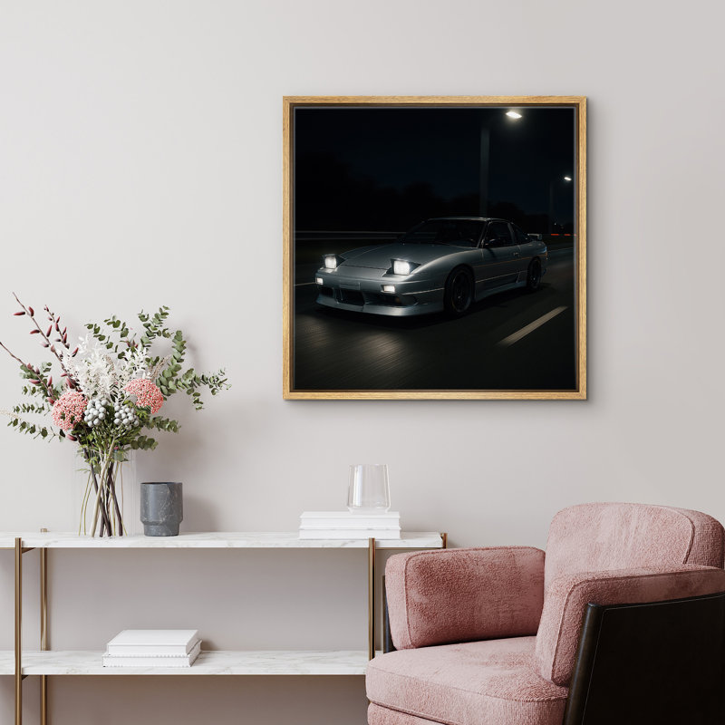 Reproduction d'art sur toile encadrée, reproduction de photo de voiture, Naturel, H 16 po x l 16 po