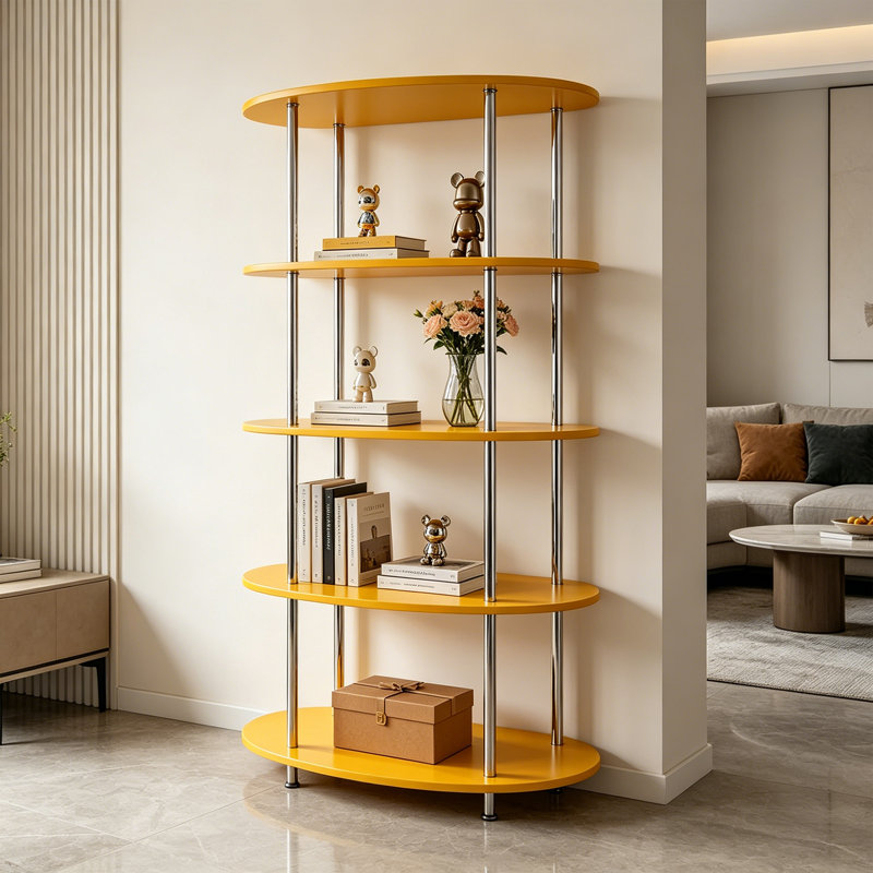 Présentoir ovale moderne, 64.96" H x 31.5" W x 13.78" D