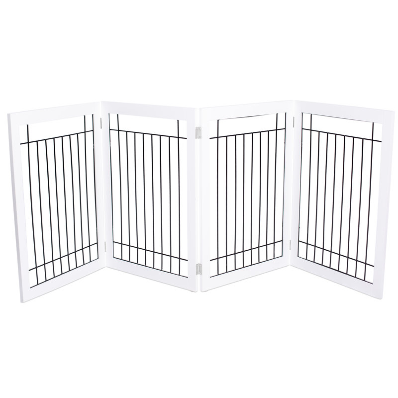 Barrière pour animaux autoportante, Blanc