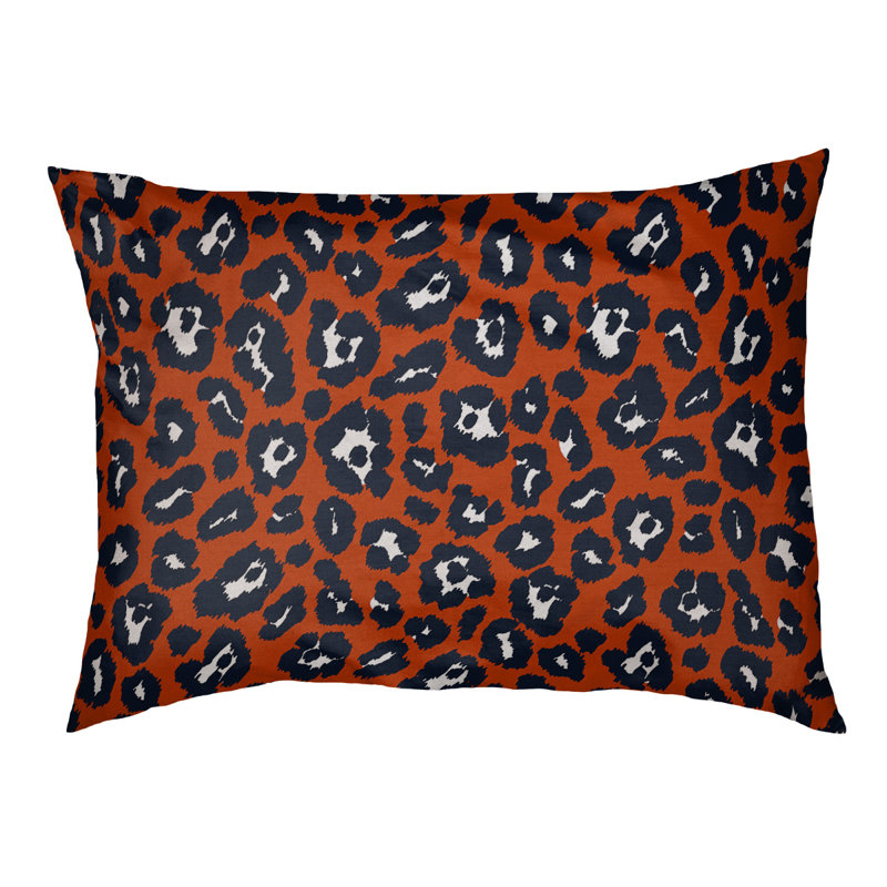 Lit pour chat Designer, Petit (L 19,5 po x l 29,5 po), Orange / blanc / bleu marine foncé