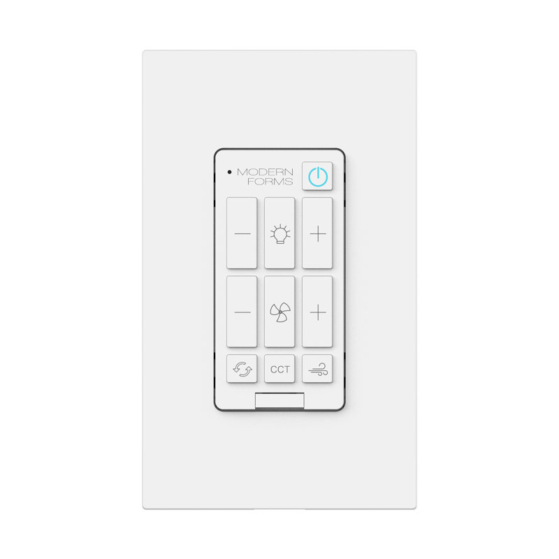 Ventilateur de plafond Bluetooth à 6 vitesses avec plaque murale unipolaire G4