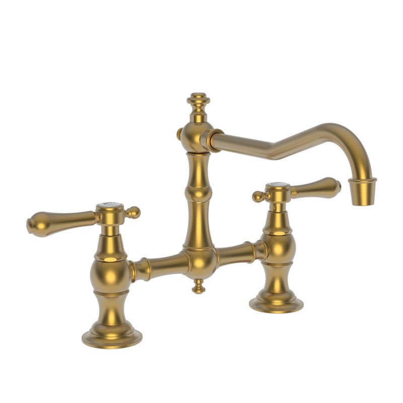 Chesterfield Kitchen Bridge Faucet, Satin Bronze (PVD)
