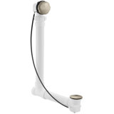Clearflo Cable Bath Leg Tub Drain with Overflow