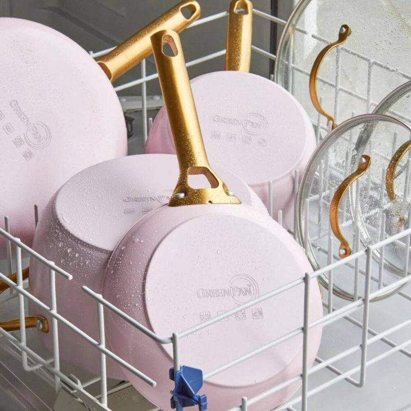 Greenpan Padova Reserve 2 Piece Frypan Set 20Cm & 26Cm - Blush Pink, Pink