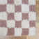 Atiran Checkered Shag Pink Area Rug