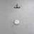 Kree Collection Shower Trim Only: 8" Round Shower Head, Single Handle Set, & Rough-in Valve Included - Chrome Polished-92460949