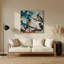 Oiseaux rouges, art mural gris Bulbul-1582866057