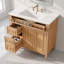Meuble-lavabo simple 36 po avec lavabo et rangement en céramique