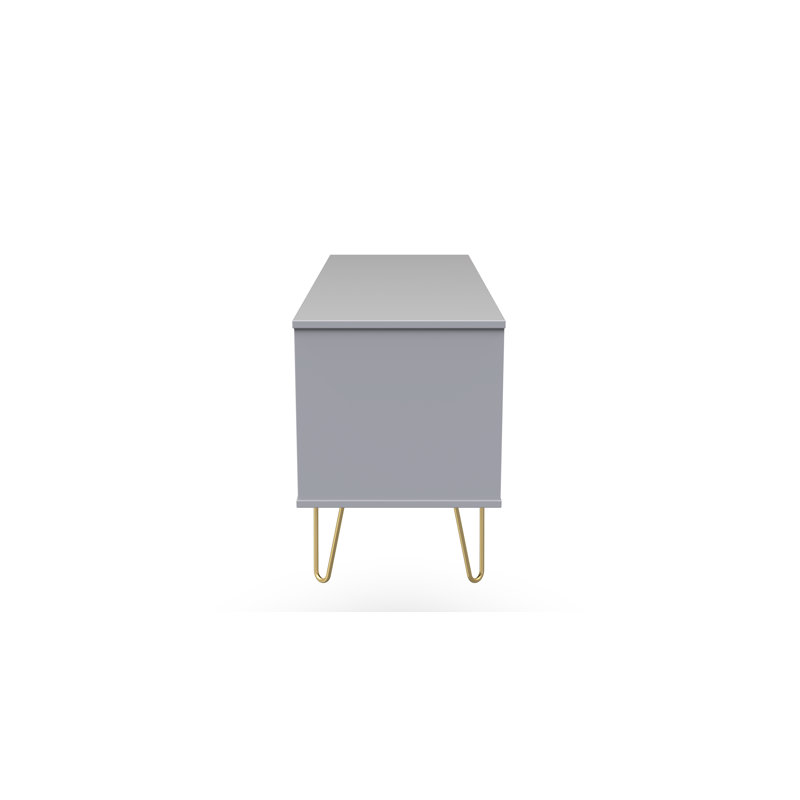 Baturhan 115cm W 4 - Drawer Chest of Drawers, Shadow Matt/Grey