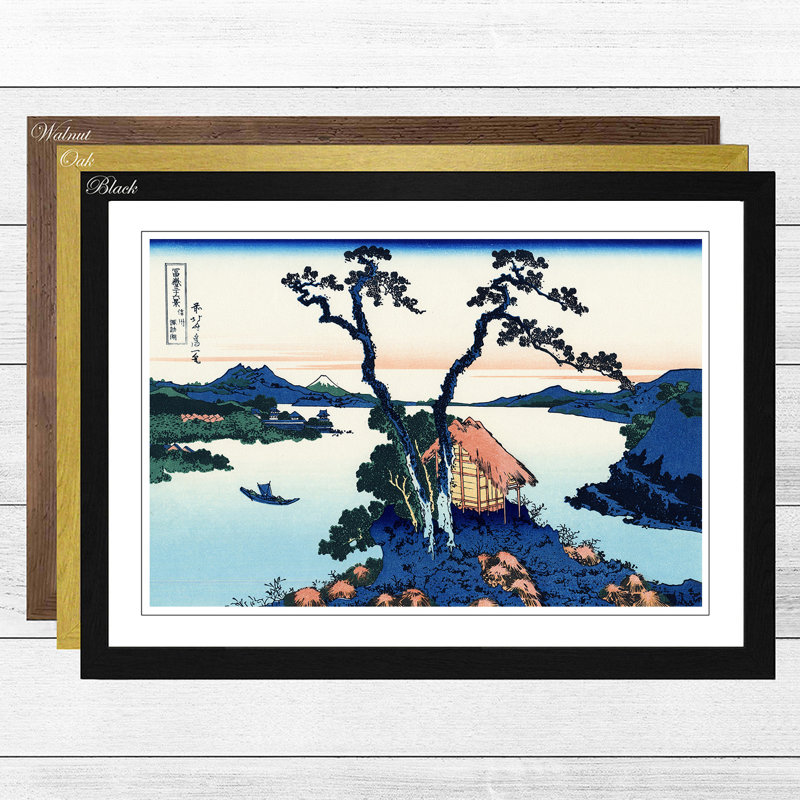 Katsushika Hokusai - Single Picture Frame Painting, Black