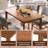 5-Piece Rectangle Wooden Dining Table Set