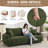 88.6" Wide Modern Sherpa Sofa, Plush Fleece Fabric Couch For Living Room-1191364895