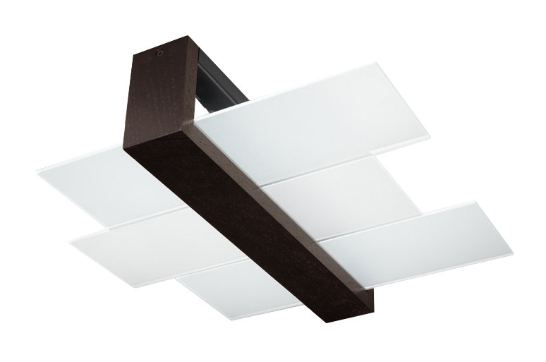 Helios 1-Light Flush Mount, Wenge