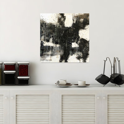 Art abstrait abstrait noir et blanc