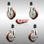 Ensemble de roulettes extensibles 5 pi.