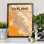 Oakland City Map - No Frame Print-1850149882