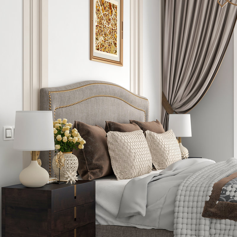 14'' White Ceramic and Wood Modern Table Lamp Set