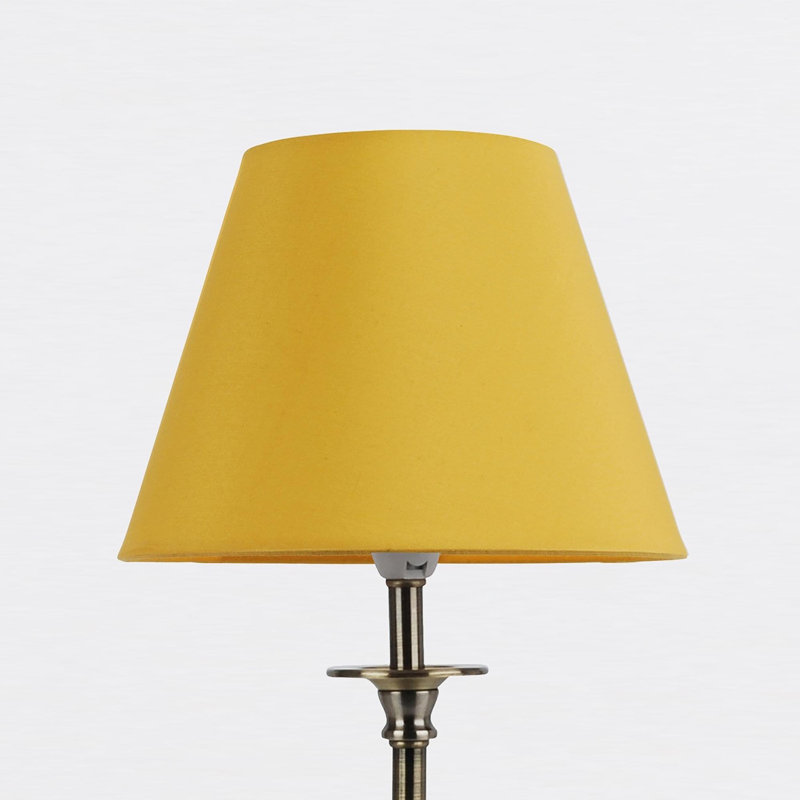 Larrison Metal Table Lamp, Ochre, Antique Brass