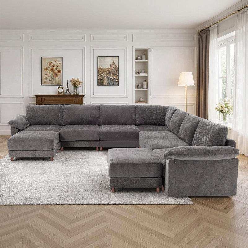 Canapé modulaire moderne pour le salon, Gris chenille