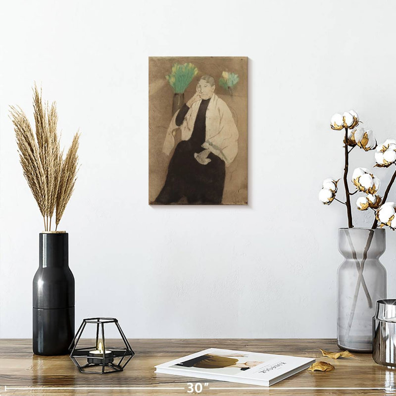 Leisha, portrait de la mère de l'artiste, H 12 po x l 8 po