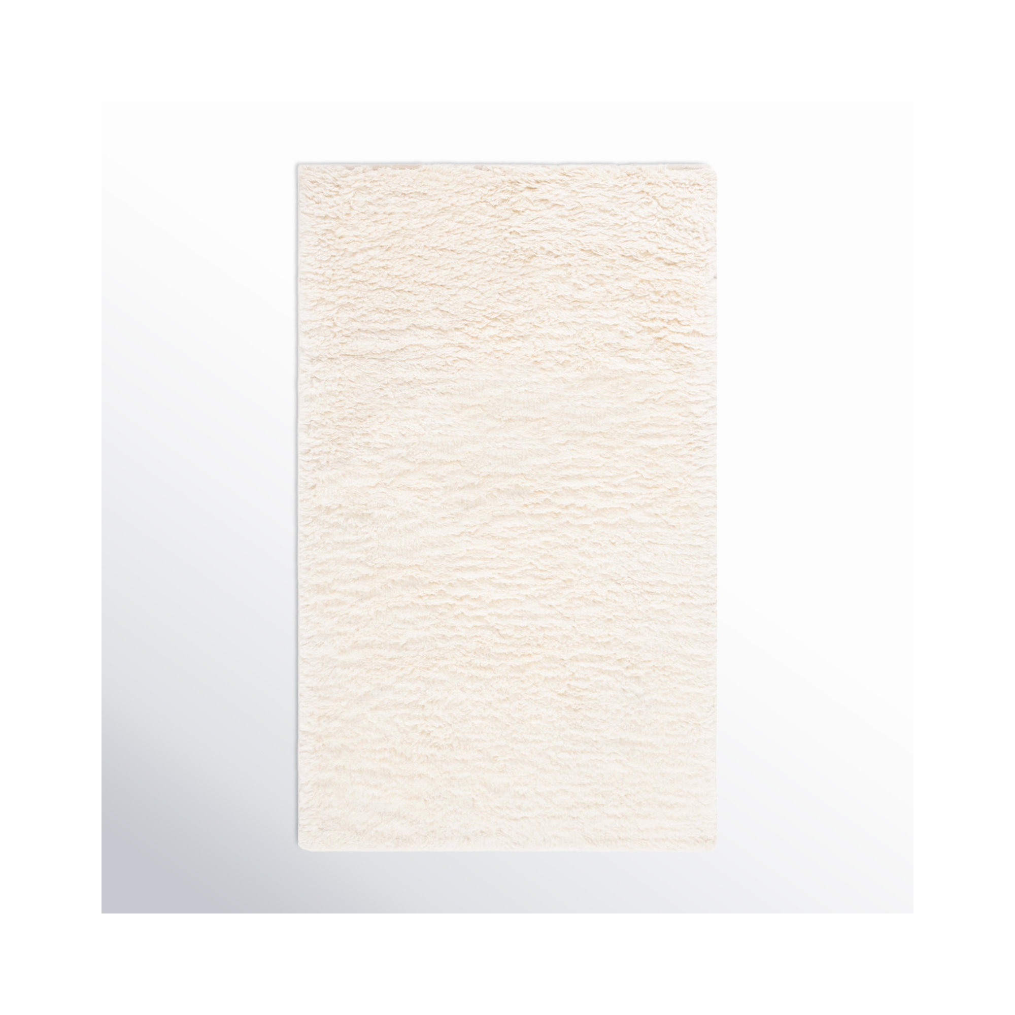 Abriel Handmade Wool Ivory Rug, Rectangle 8' x 10'