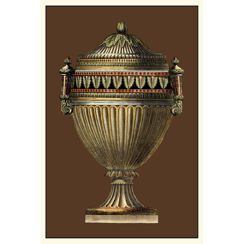 Imperial Urns II by Vision Studio - Wrapped Canvas Painting, 46cm H x 30cm W x 3.8cm D