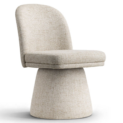 Essex Upholstered Fabric Swivel Dining Side Chair