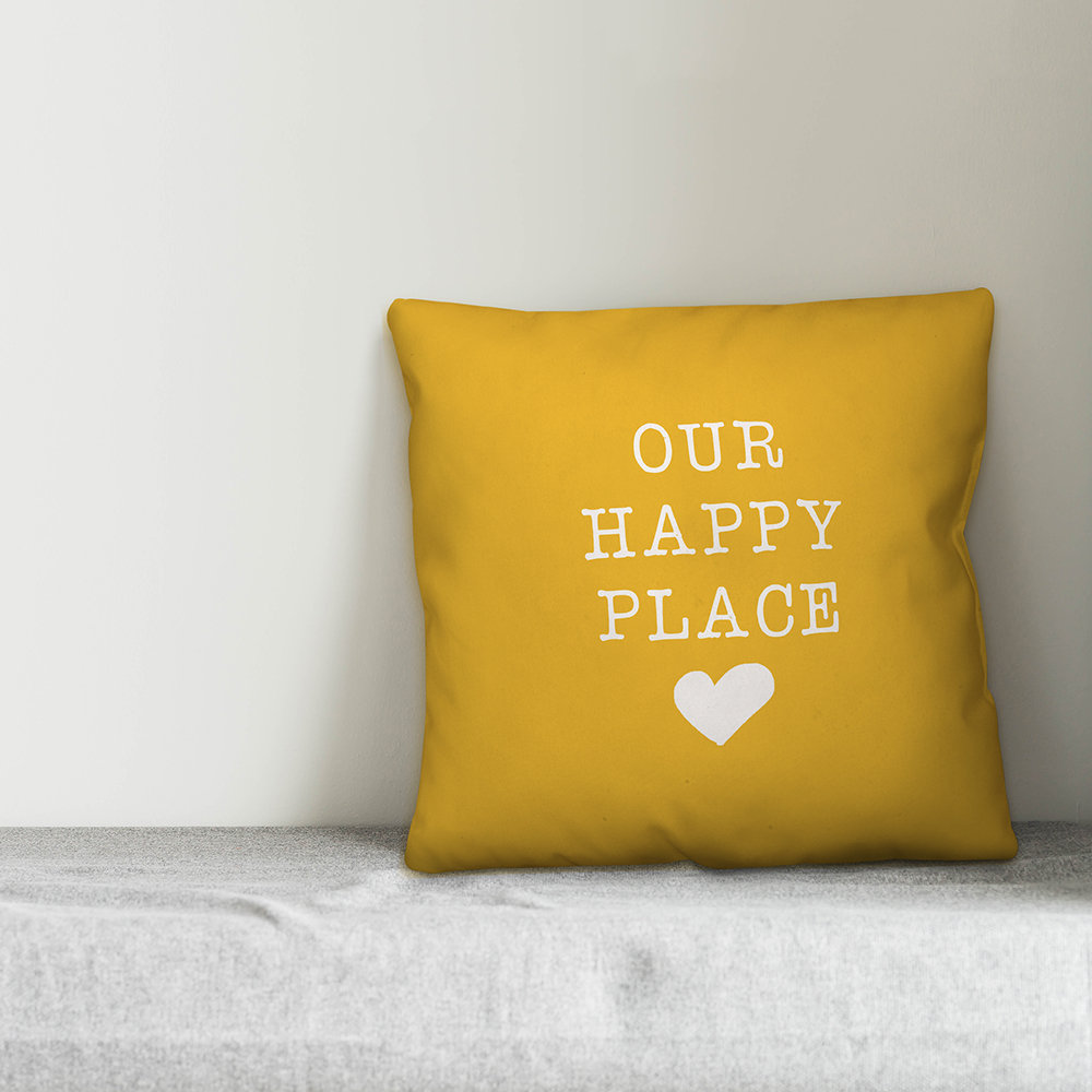  Our Happy Place Indoor/Outdoor Throw Pillow Designs Direct Creative Group 