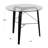 Trilogy Mid-century Modern Round Dinette Table in Wood With Clear Glass Top By Corrigan Studio®-1306214355
