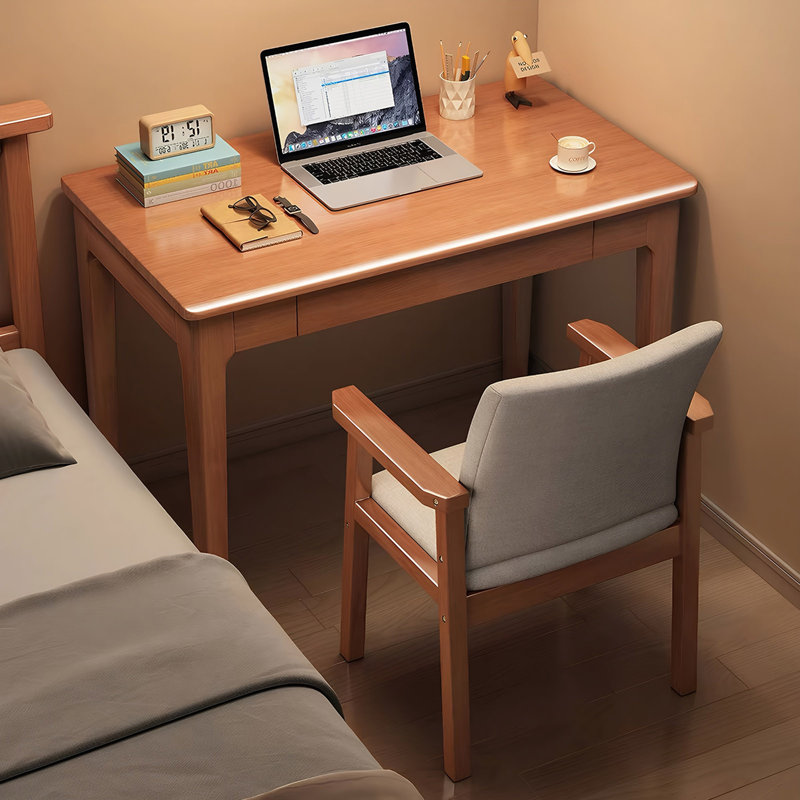 31.5" Computer Writing Desk with Storage Drawer, Modern Compact Study Work Table for Home Office