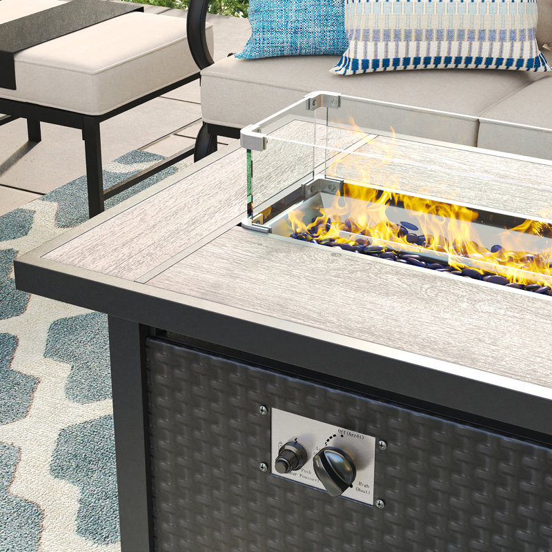 Cherra 24.7"H Outdoor Fire Pit Table