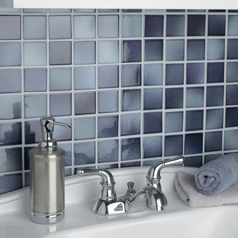 Squire Quad Stream 12-1/2" x 12-1/2" Porcelain Mosaic Tile