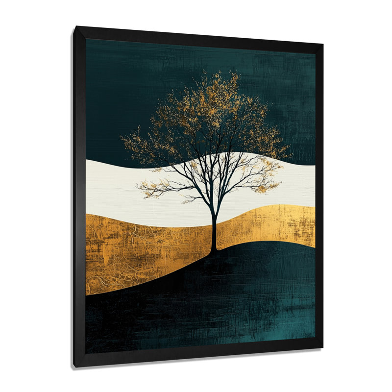Lamkin - Paysages, art mural, salon, Noir, H 20 po x l 12 po, Reproduction encadrée d'une seule photo