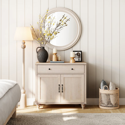 Scarlett Sideboard Buffet Cabinets With Doors And Drawers, Large Kitchen Storage Cabinets Wood Coffee Bar Tables With Storage, Modern Farmhouse Sidebo by Charlton Home