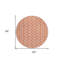 Tapis rond 8 po Coral